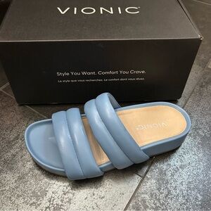 Vionic Blue Sandals Modern Comfort
